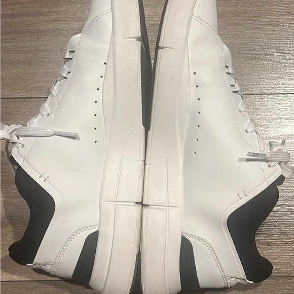 On Roger Running Men's White Sneakers - Picture 4 of 5